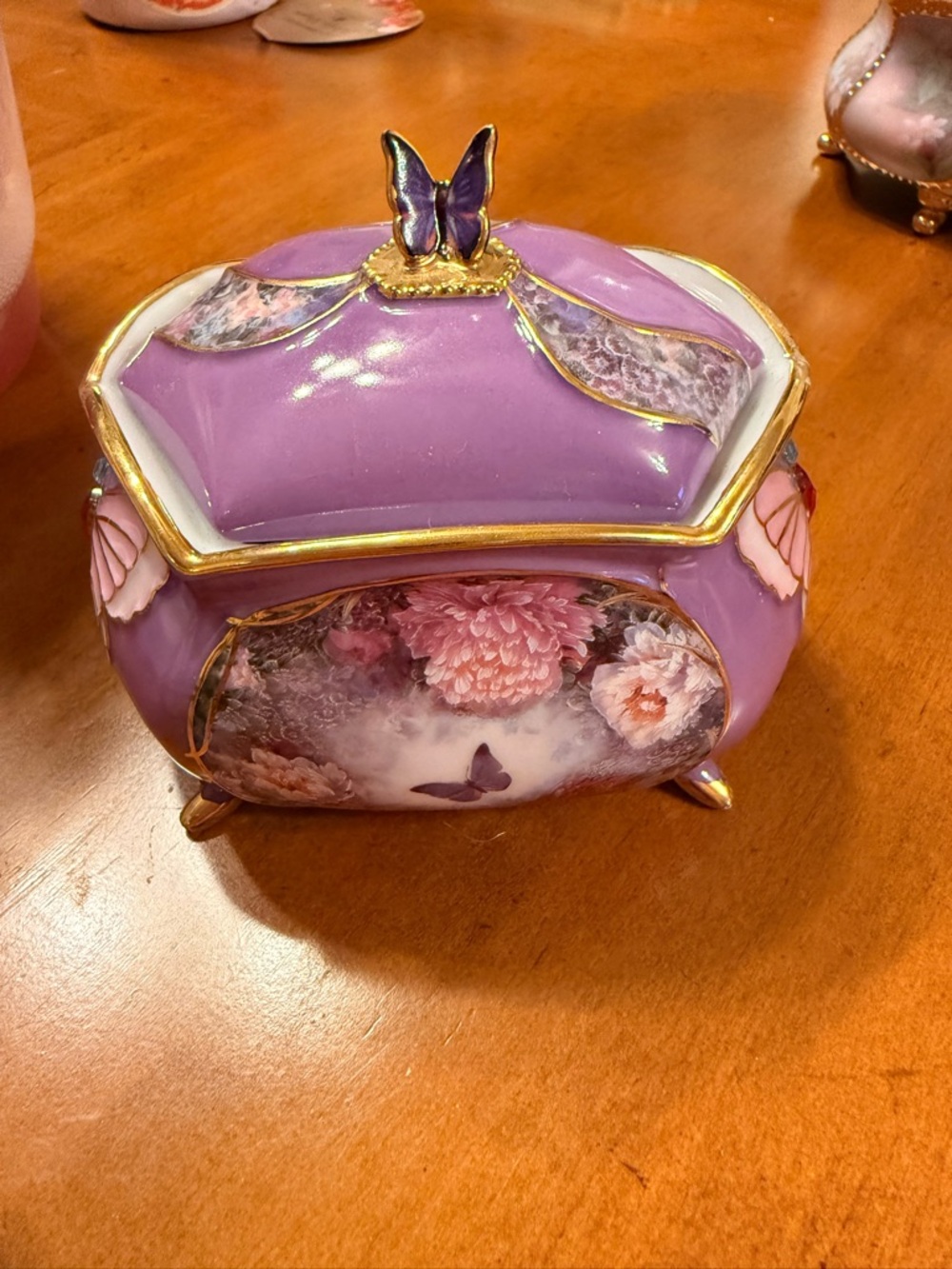 Vintage Ardleigh Elliott Enchanted Wings Music Box 4” Wind Beneath My Wings